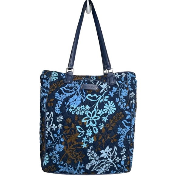 Vera Bradley Java Floral Tote/Laptop/Shoulder Bag Purse Quilted 12.5 x 14.5 - Picture 1 of 16